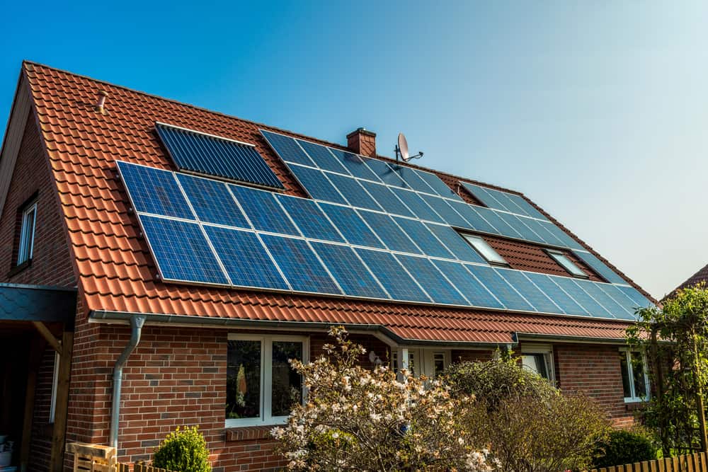 Solaranlage auf einem Haus